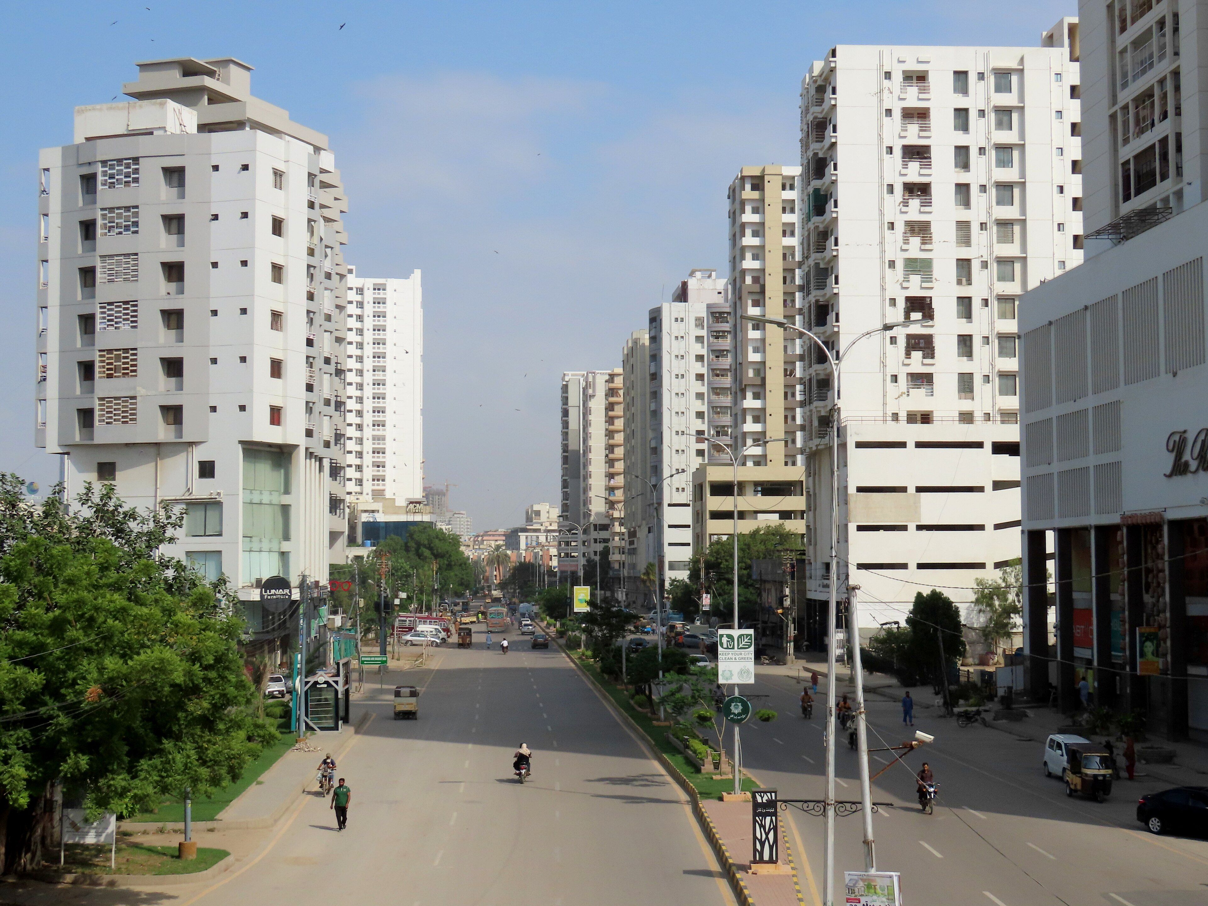 High-rise buildings in Clifton, Karachi