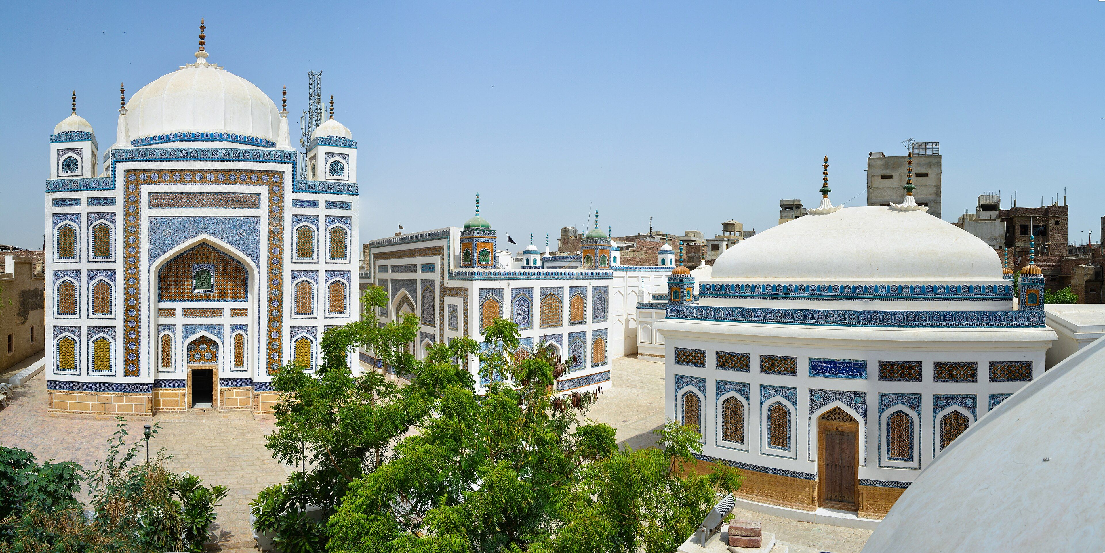The restored Talpur tombs in Hyderabad, Sindh
