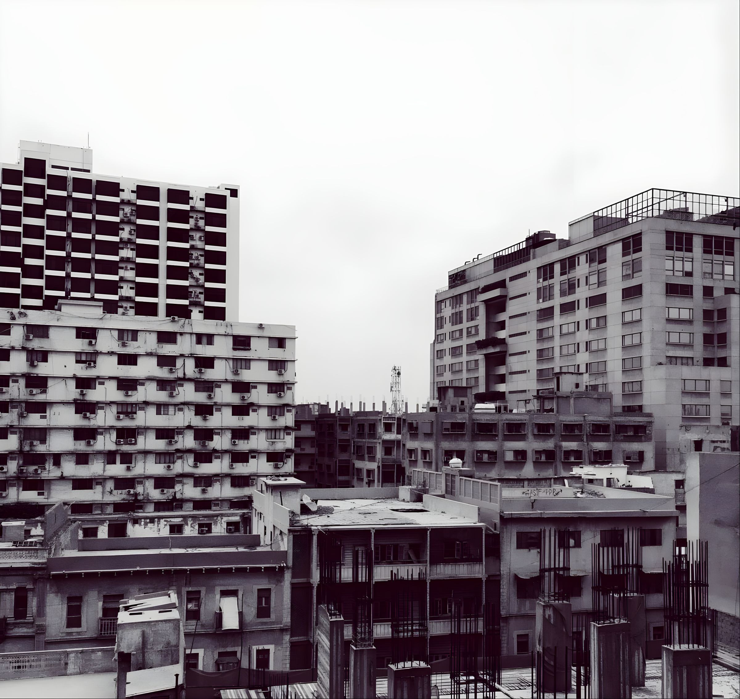 High-rise residential apartment buildings in Karachi