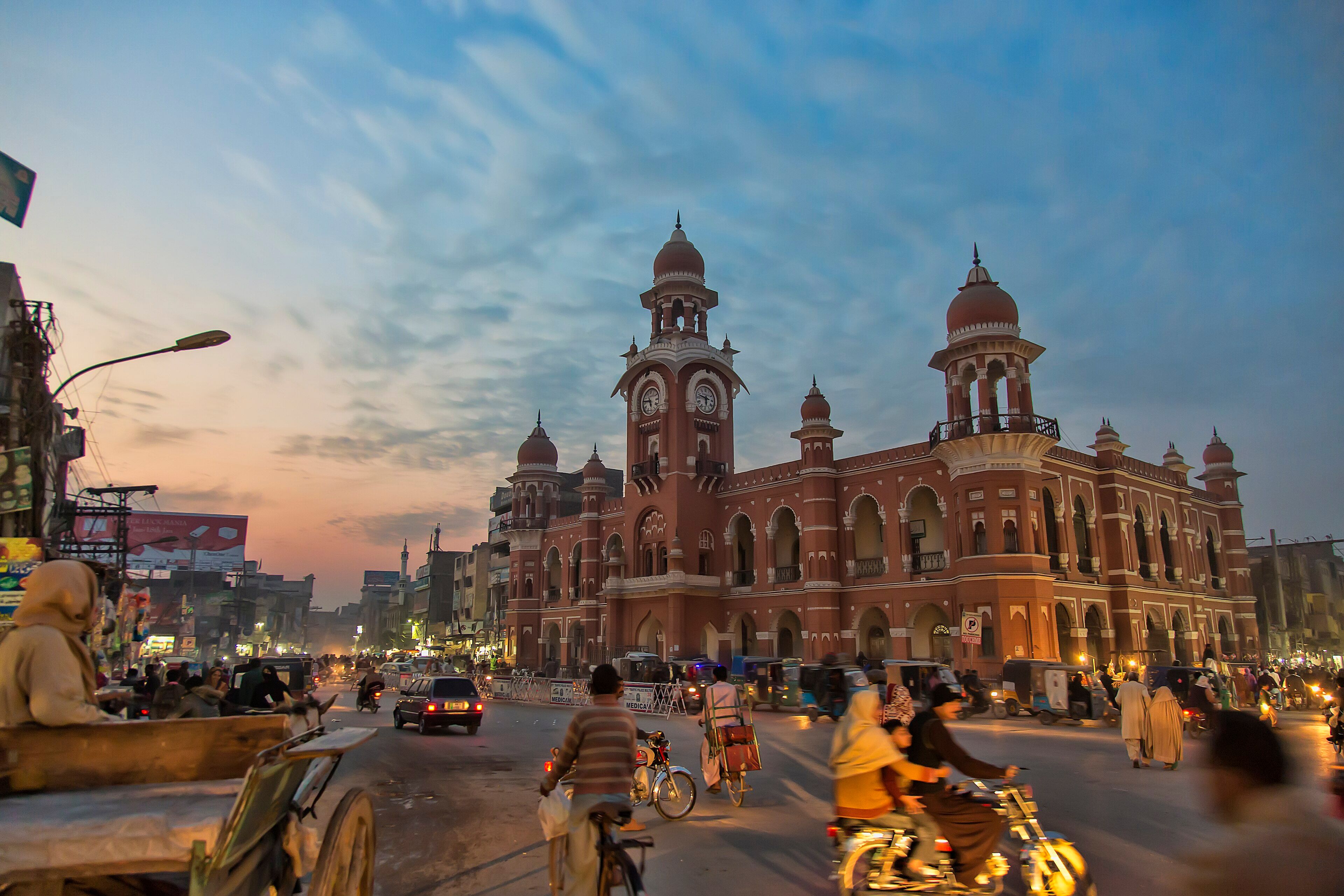 The Clock Tower (Ghanta Ghar), Multan, at dusk