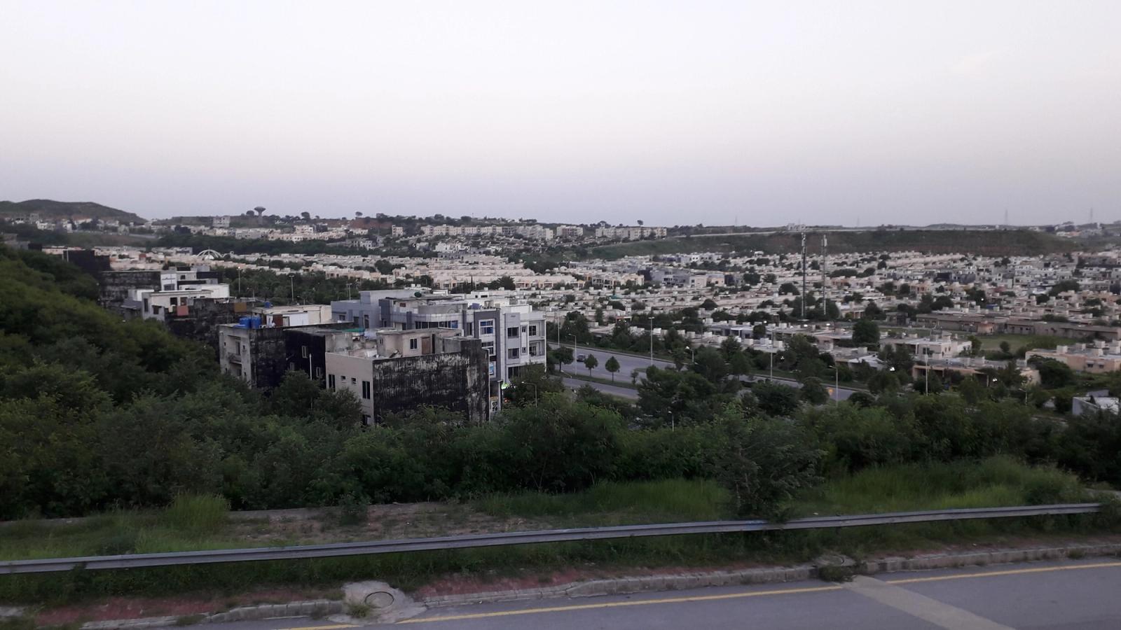 Houses across the hills of Bahria Town, Rawalpindi