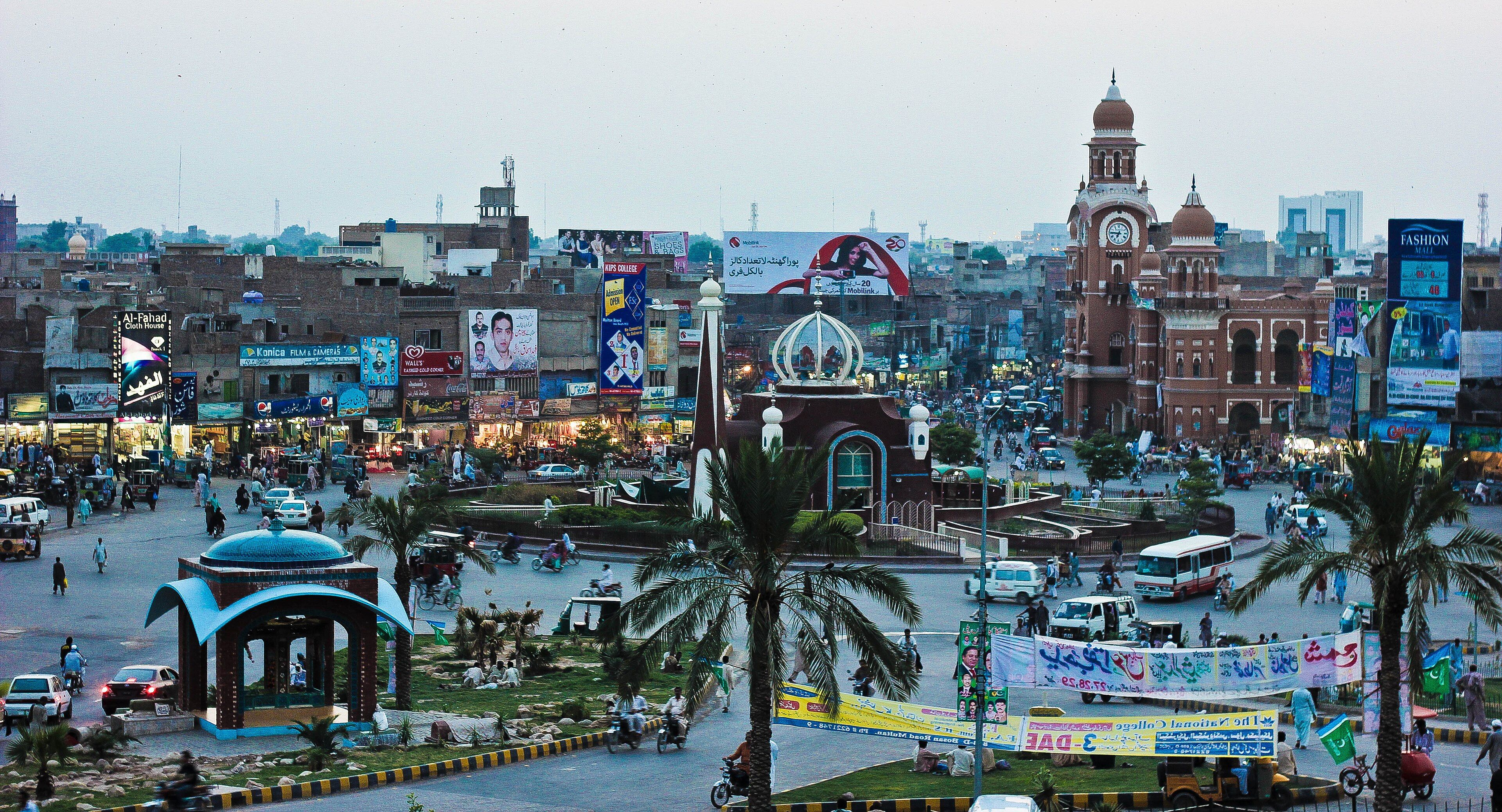 The Clock Tower (Ghanta Ghar) and square in Multan