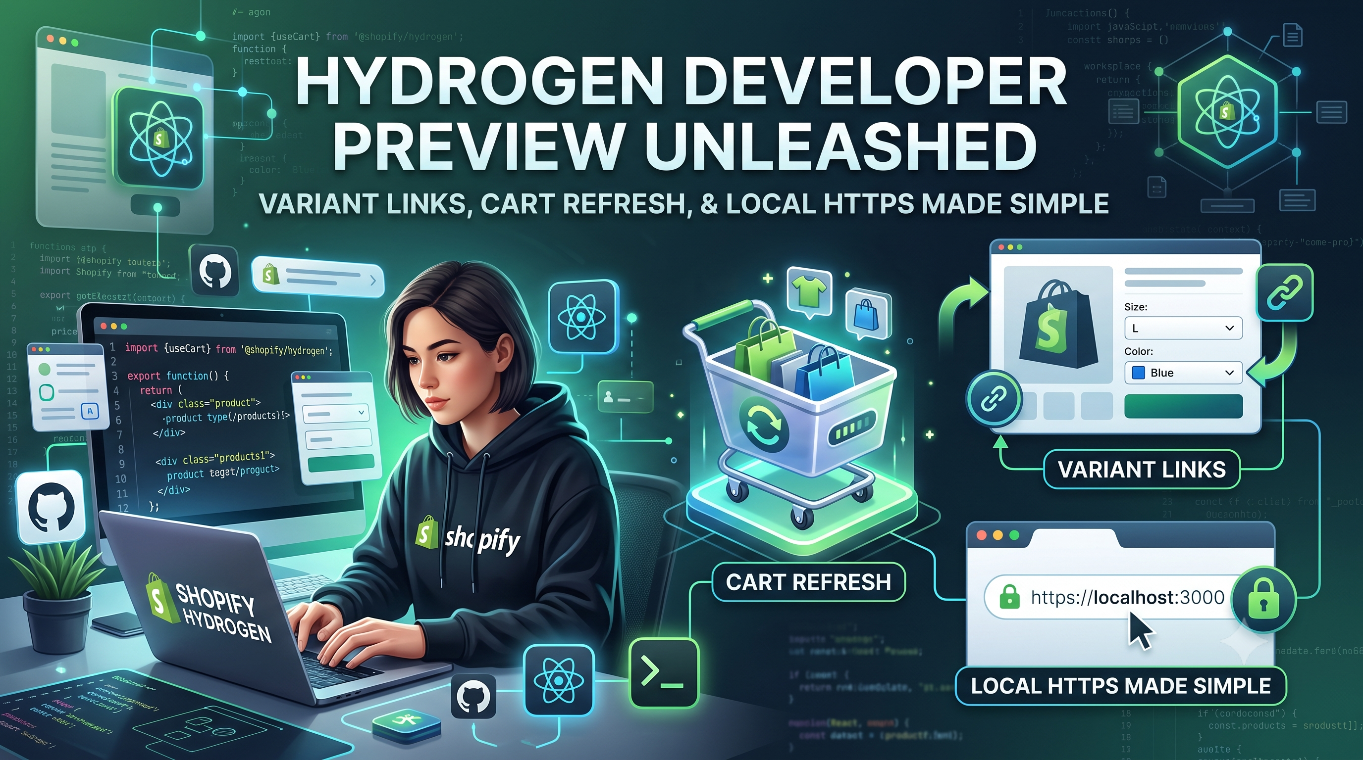 Hydrogen Developer Preview Unleashed: Variant Links, Cart Refresh, and Local HTTPS Made Simple