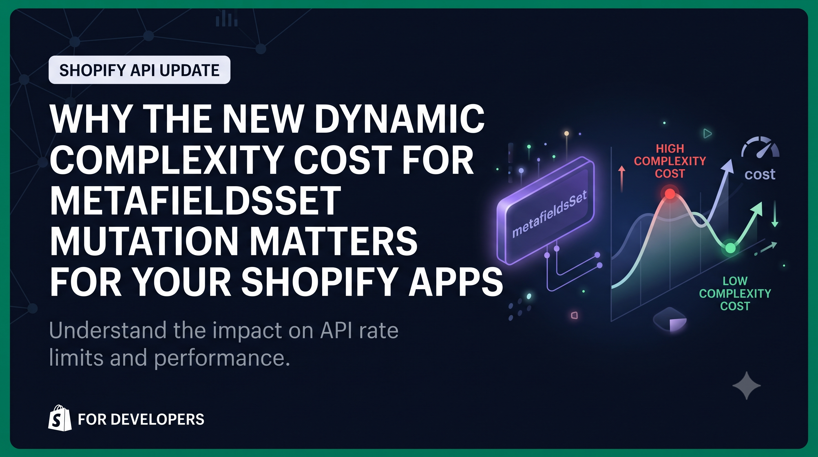 Why the New Dynamic Complexity Cost for metafieldsSet Mutation Matters for Your Shopify Apps