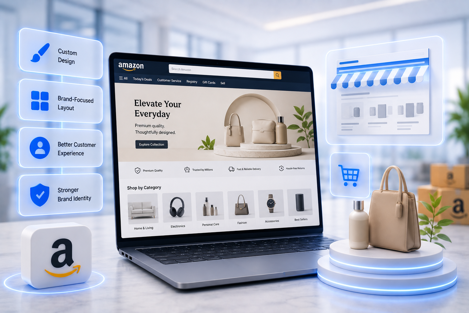 Build a branded storefront that converts
