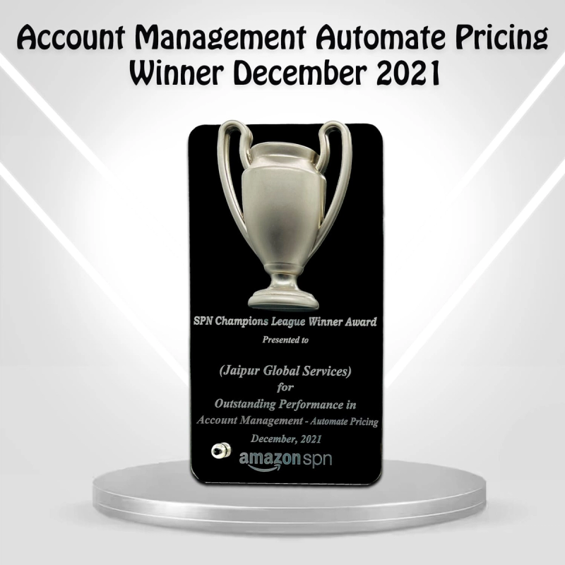 Account Management Automate Pricing Winner December 2021