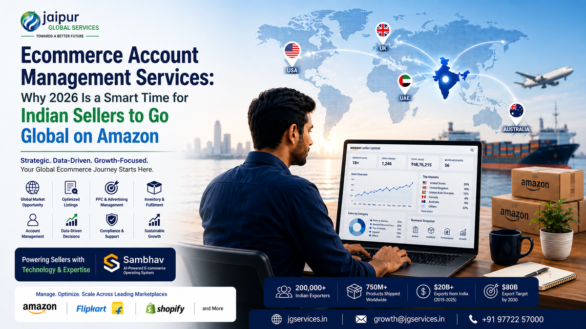 Ecommerce Account Management Services: Why 2026 Is a Smart Time for Indian Sellers to Go Global on Amazon