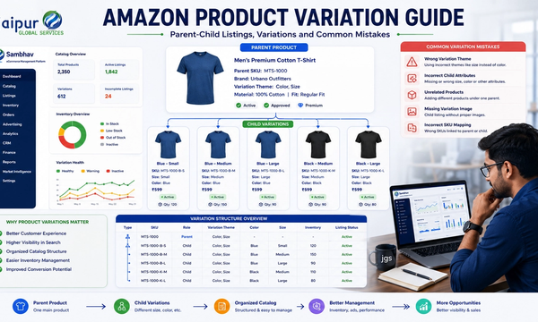 Amazon Product Variation Guide: Parent-Child Listings, Variations and Common Mistakes
