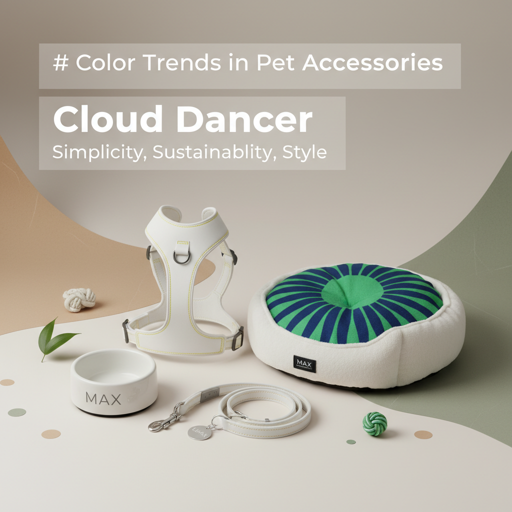 Color Trends in Pet Accessories: How Pantone's Cloud Dancer Is Influencing Pet Product Design