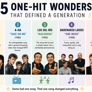 5 One-Hit Wonders That Defined a Generation