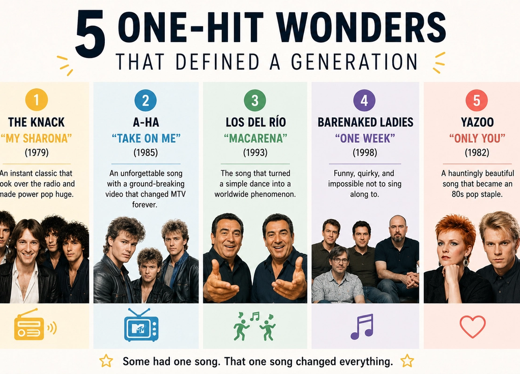 5 One-Hit Wonders That Defined a Generation