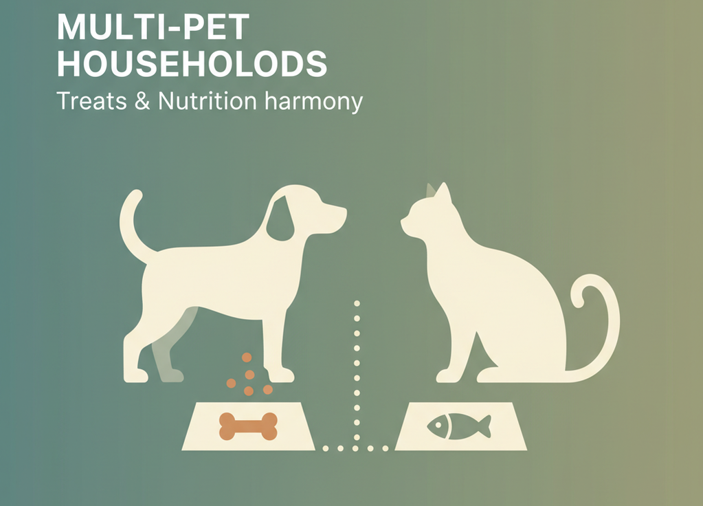 Managing Treats and Nutrition for Dogs and Cats in Multi-Pet Households