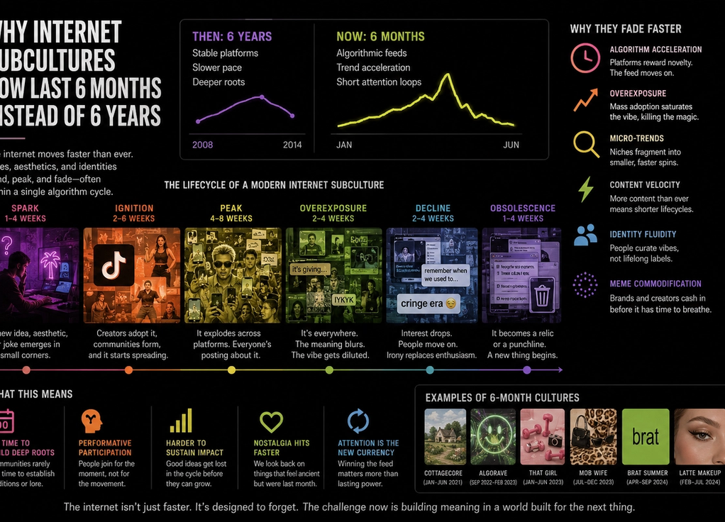 Why Internet Subcultures Now Last 6 Months Instead of 6 Years