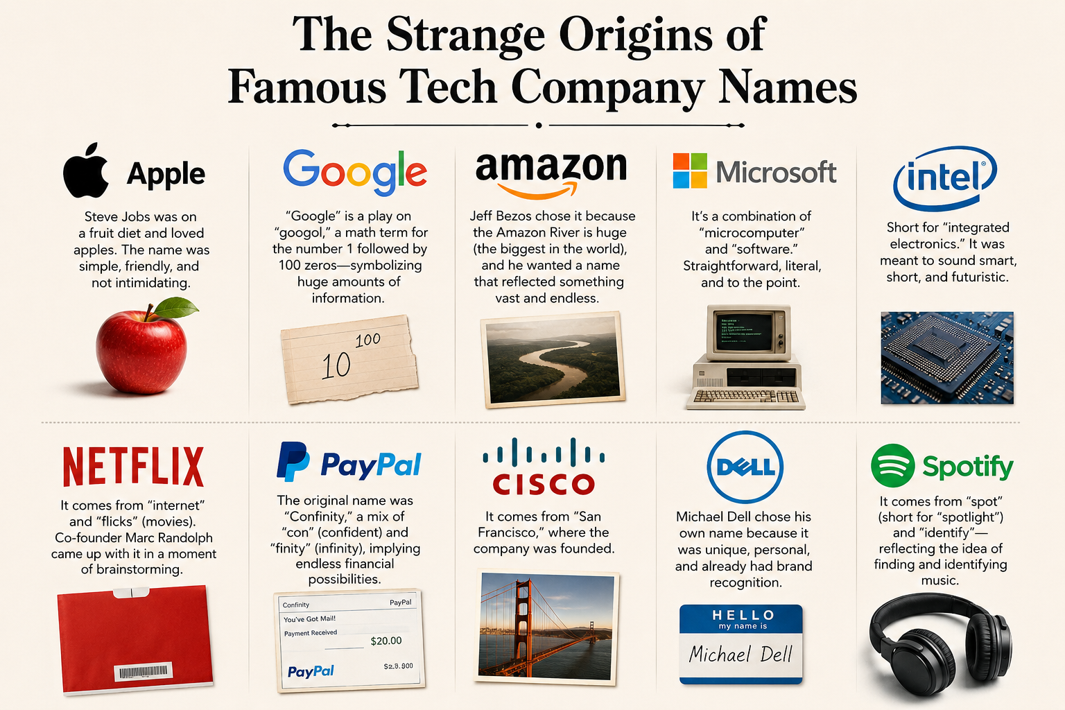 The Strange Origins of Famous Tech Company Names