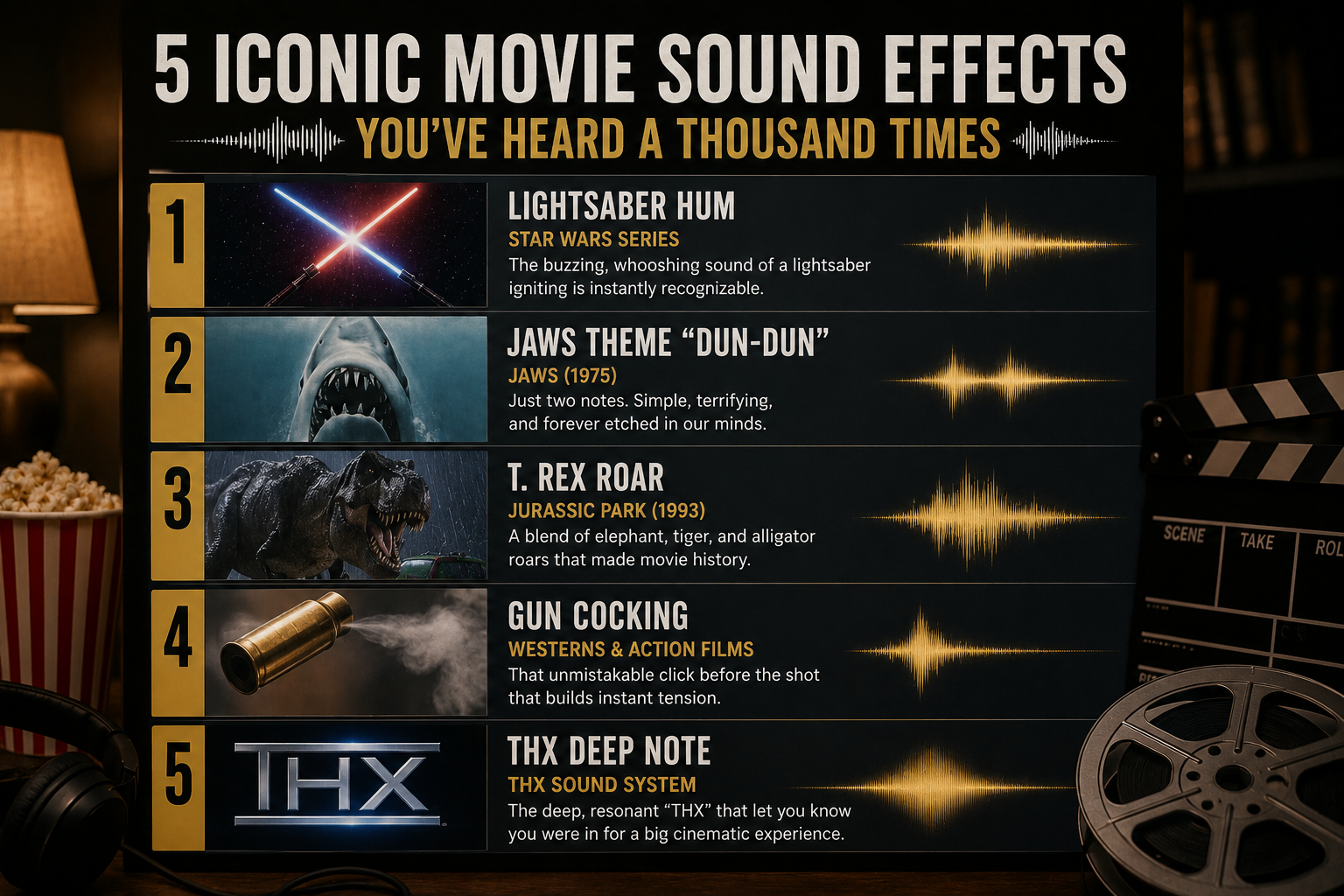 5 Iconic Movie Sound Effects You’ve Heard a Thousand Times