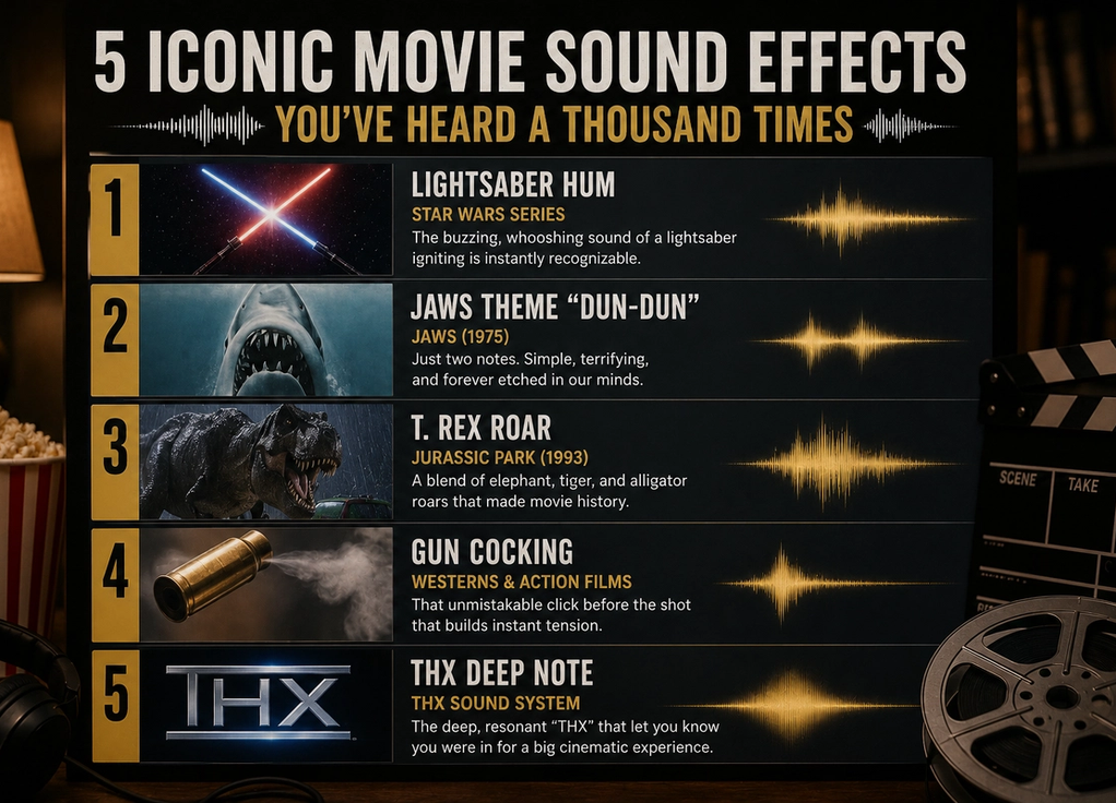 5 Iconic Movie Sound Effects You’ve Heard a Thousand Times