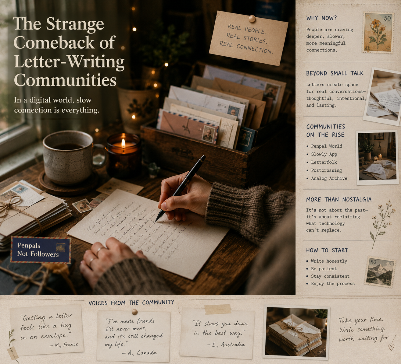 The Strange Comeback of Letter-Writing Communities