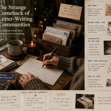 The Strange Comeback of Letter-Writing Communities
