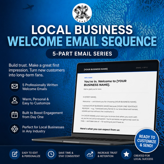 Local Business Welcome Email Sequence