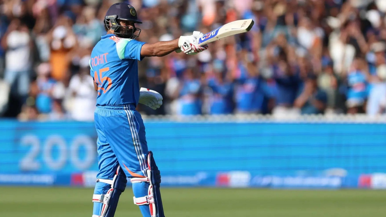 Rohit Sharma batting at Lord's cricket ground