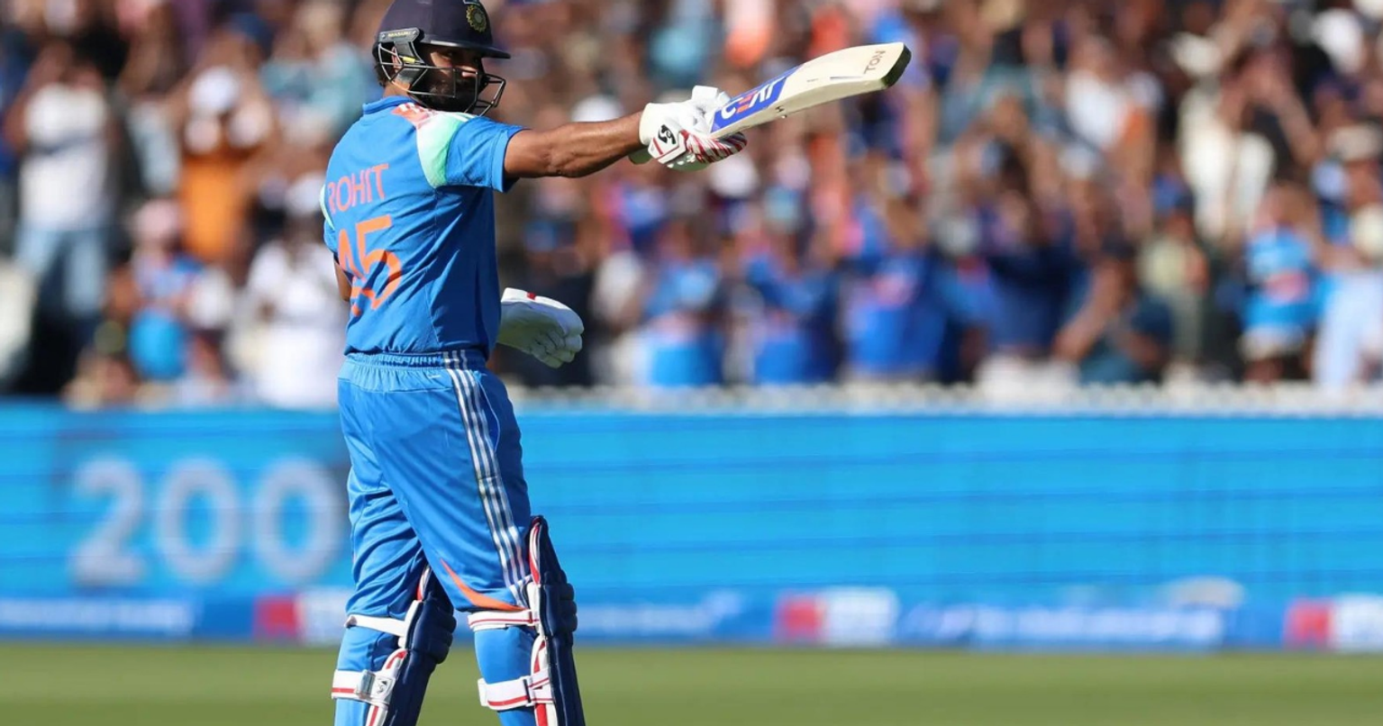 Rohit Sharma batting at Lord's cricket ground
