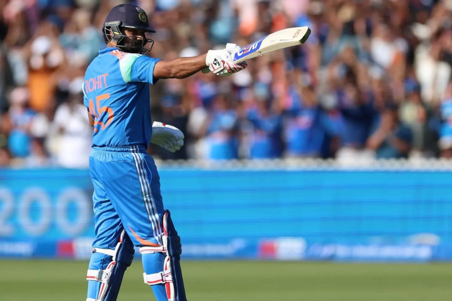Rohit Sharma batting at Lord's cricket ground