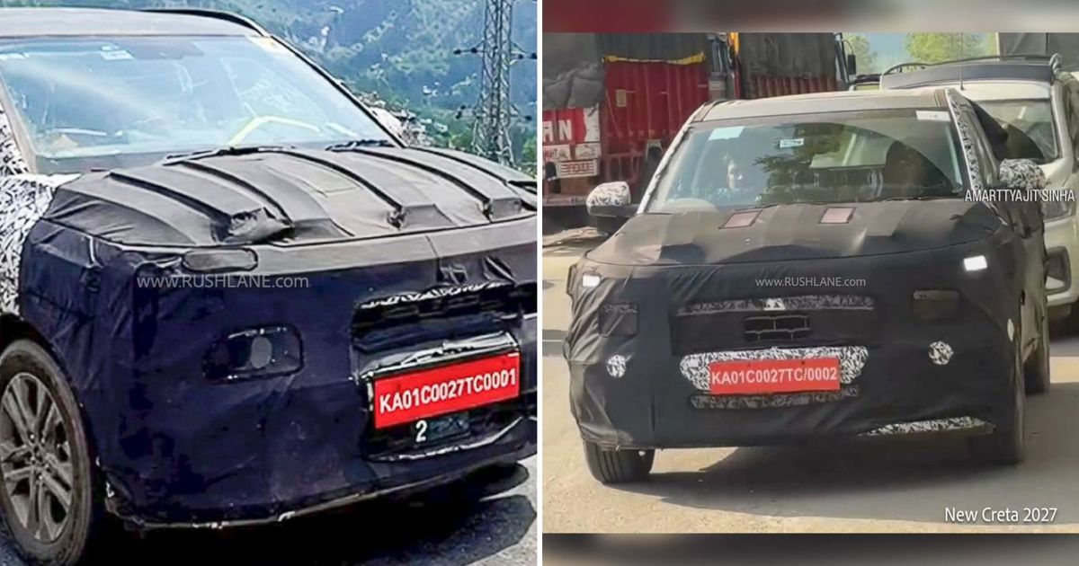 2027 Kia Sonet And New Gen Hyundai Creta Spied Together In Manali