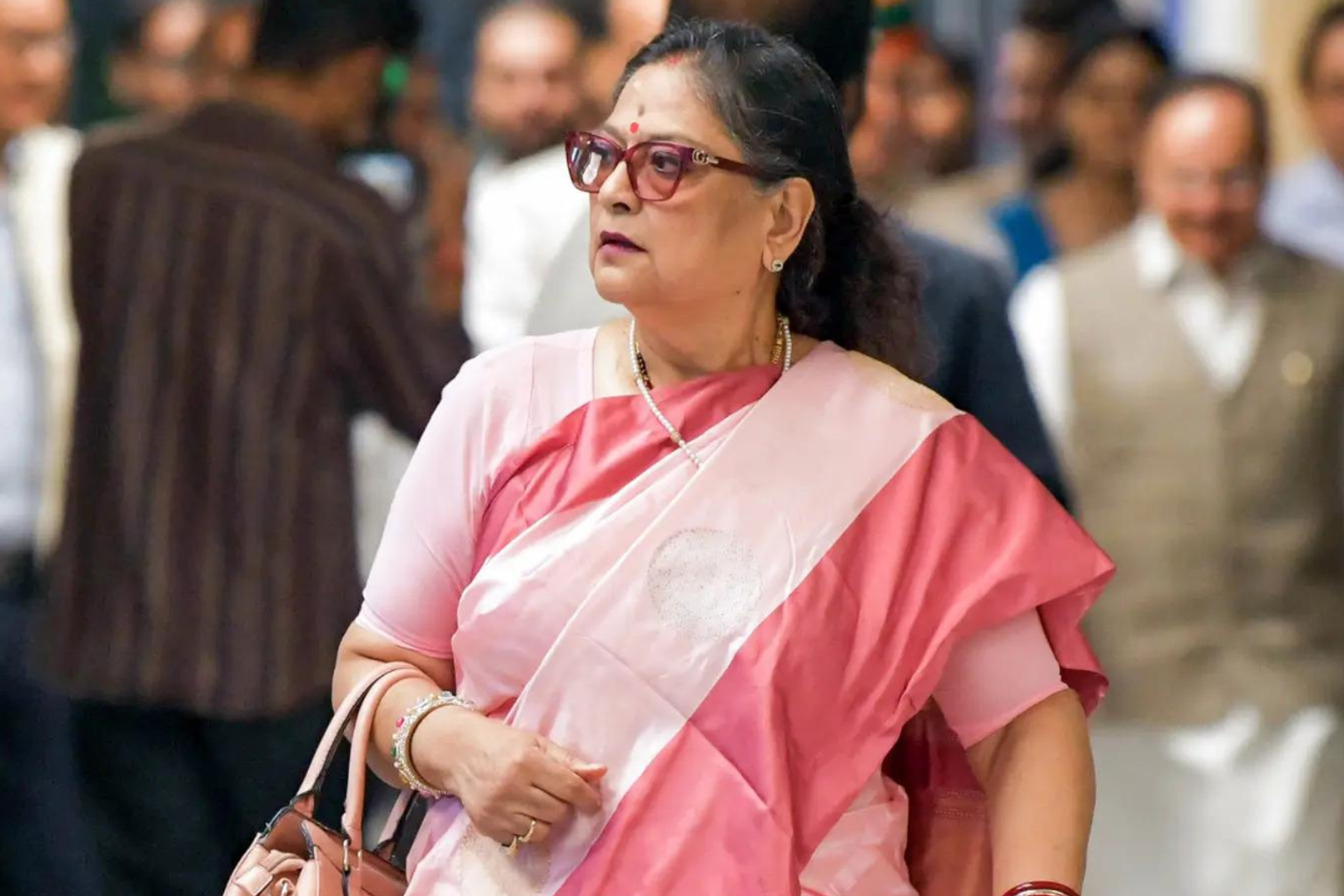 Kakoli Ghosh Dastidar speaking at a press conference