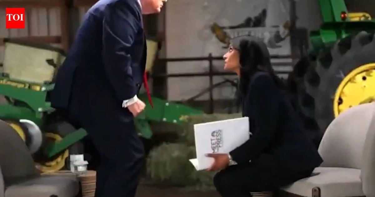 Donald Trump walks out of interview after being pressed for evidence of how Biden rigged the 2020 election: 'I’ve had enough'