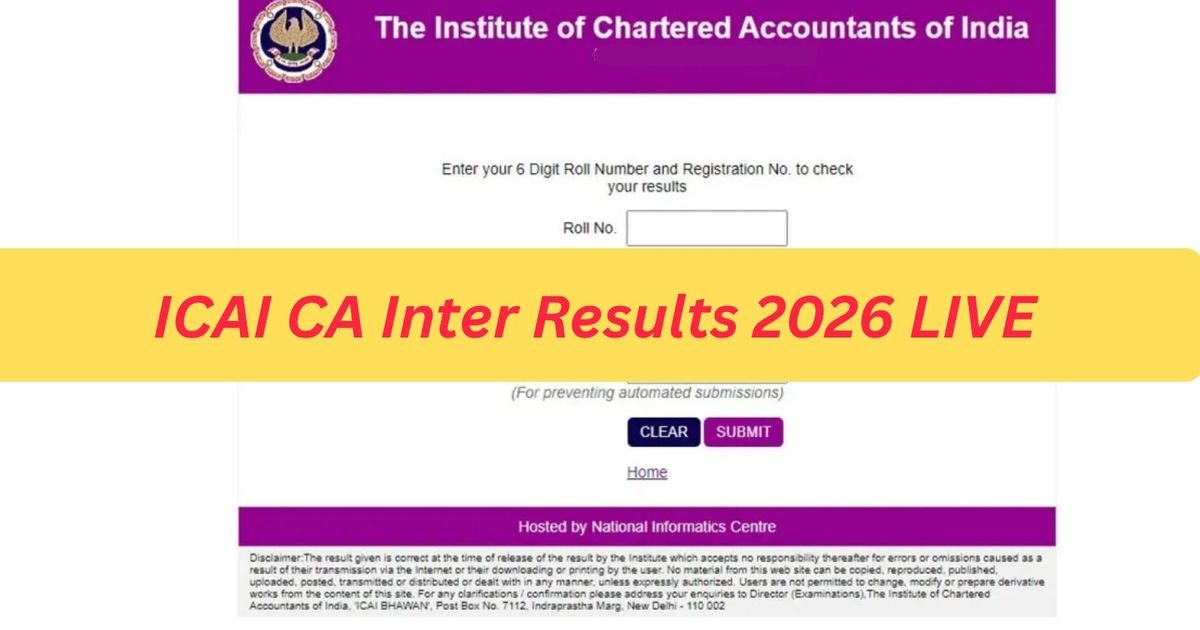 ICAI CA Inter Result May 2026 Highlights: Shardul Shekhar Vichare secures the top spot