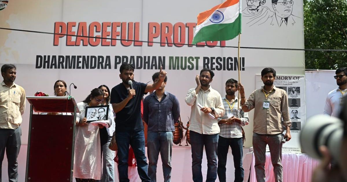 Cockroach Janta Party protest LIVE | Won’t leave Jantar Mantar till Dharmendra Pradhan resigns, says Abhijeet Dipke