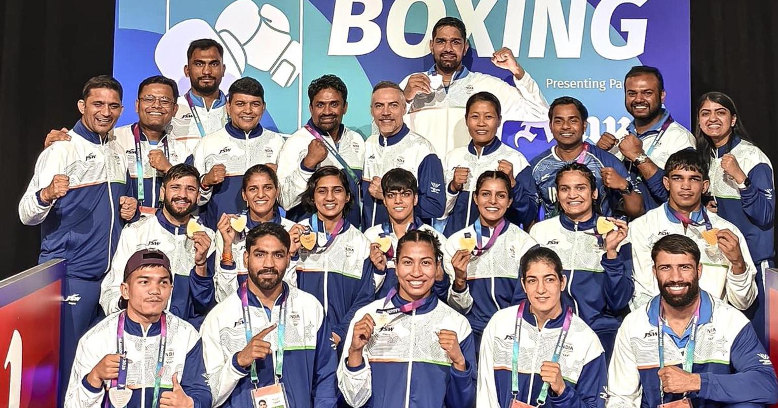 Indian athletes in action at the Commonwealth Games 2026 in Glasgow