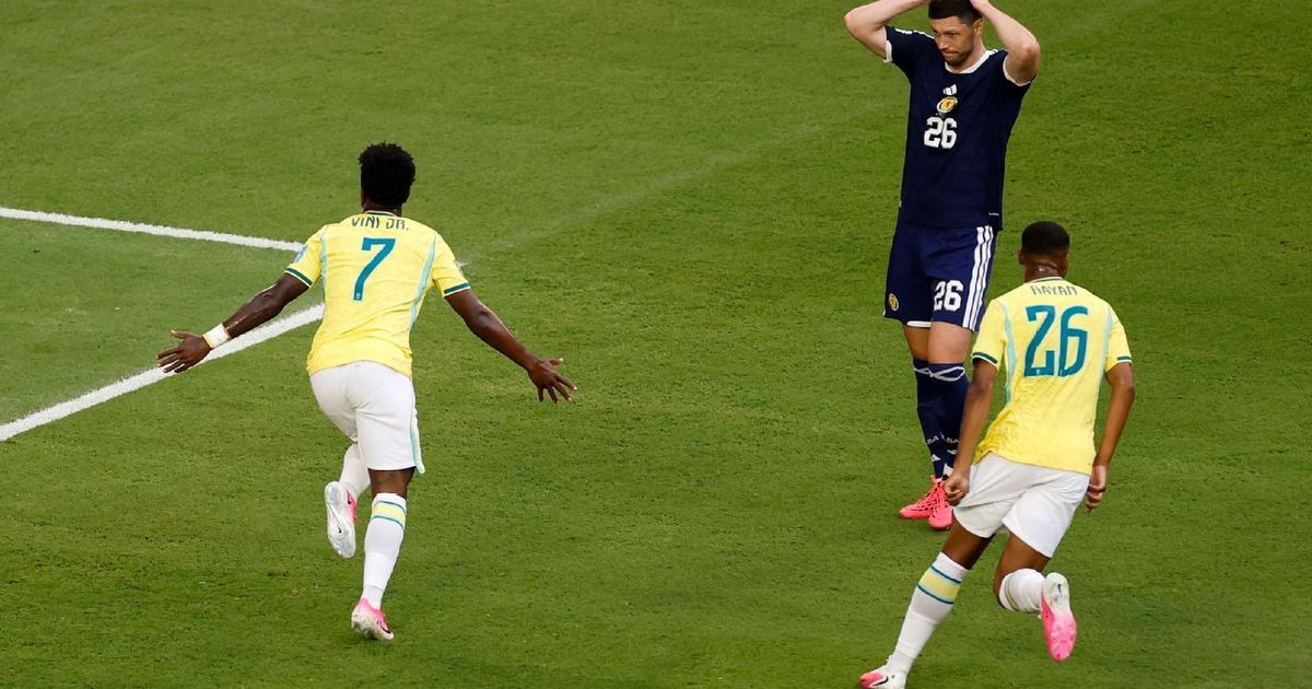 Scotland 0-3 Brazil: Vinícius Júnior leaves Tartan Army's World Cup hopes in tatters