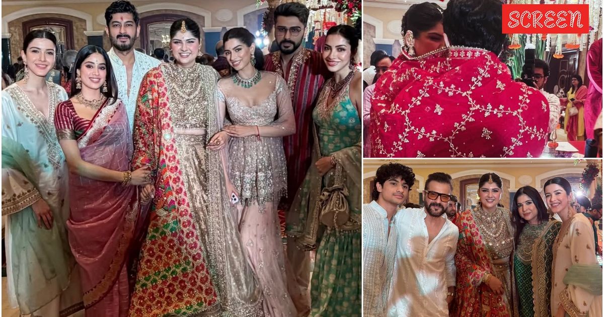 Anshula Kapoor’s wedding festivities kick off with Janhvi, Khushi, Arjun Kapoor by her side