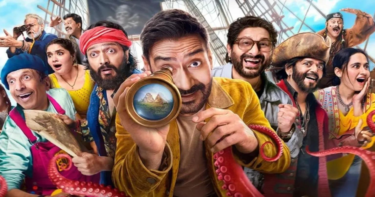 Ajay Devgn in a comedy role in Dhamaal 4 movie poster