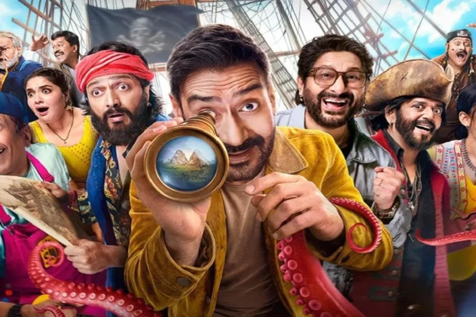 Ajay Devgn in a comedy role in Dhamaal 4 movie poster