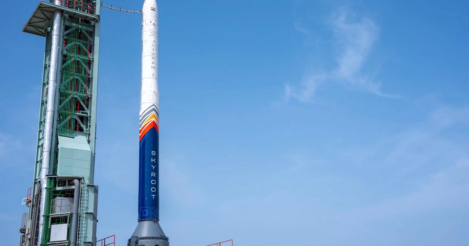 Vikram-1 rocket at the Satish Dhawan Space Centre