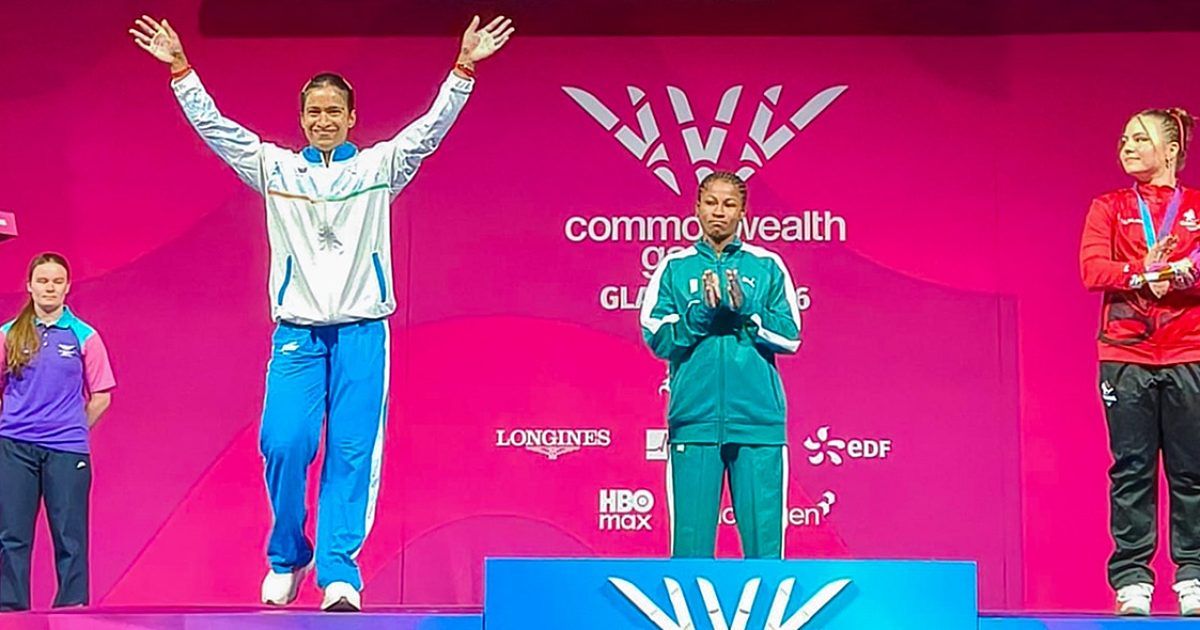 Indian athletes competing in various events at the Commonwealth Games