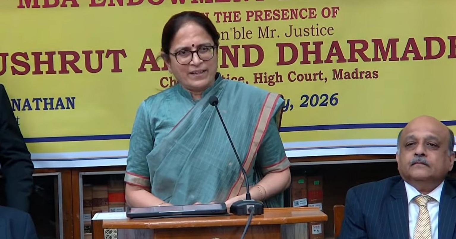 Justice Mohana at Madras High Court event with Chief Justice