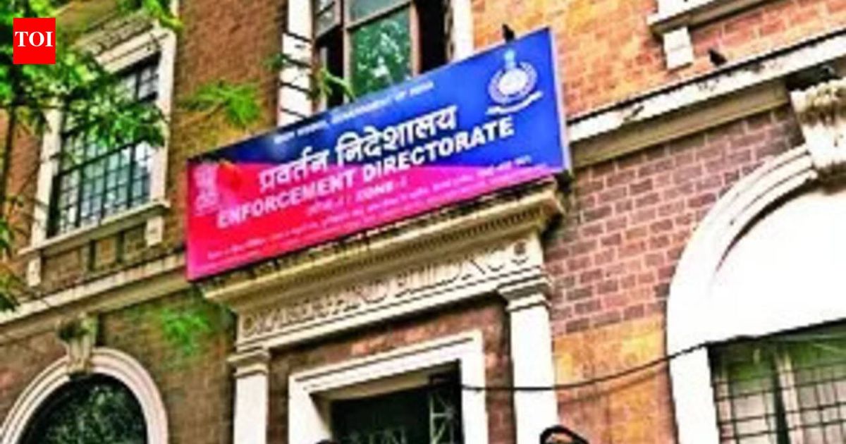 Enforcement Directorate officials conducting searches in Kolkata