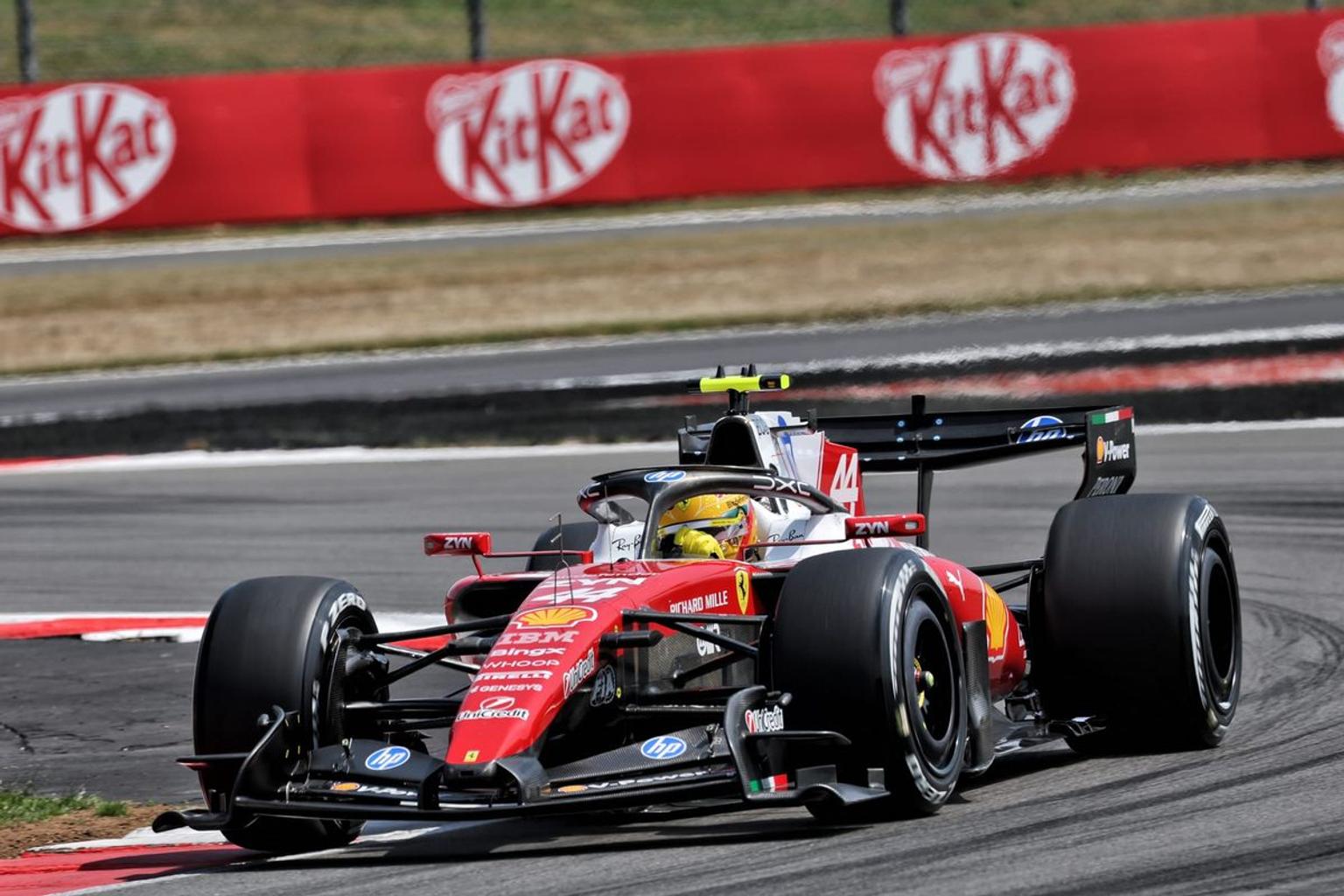 What happened in practice at F1's British GP