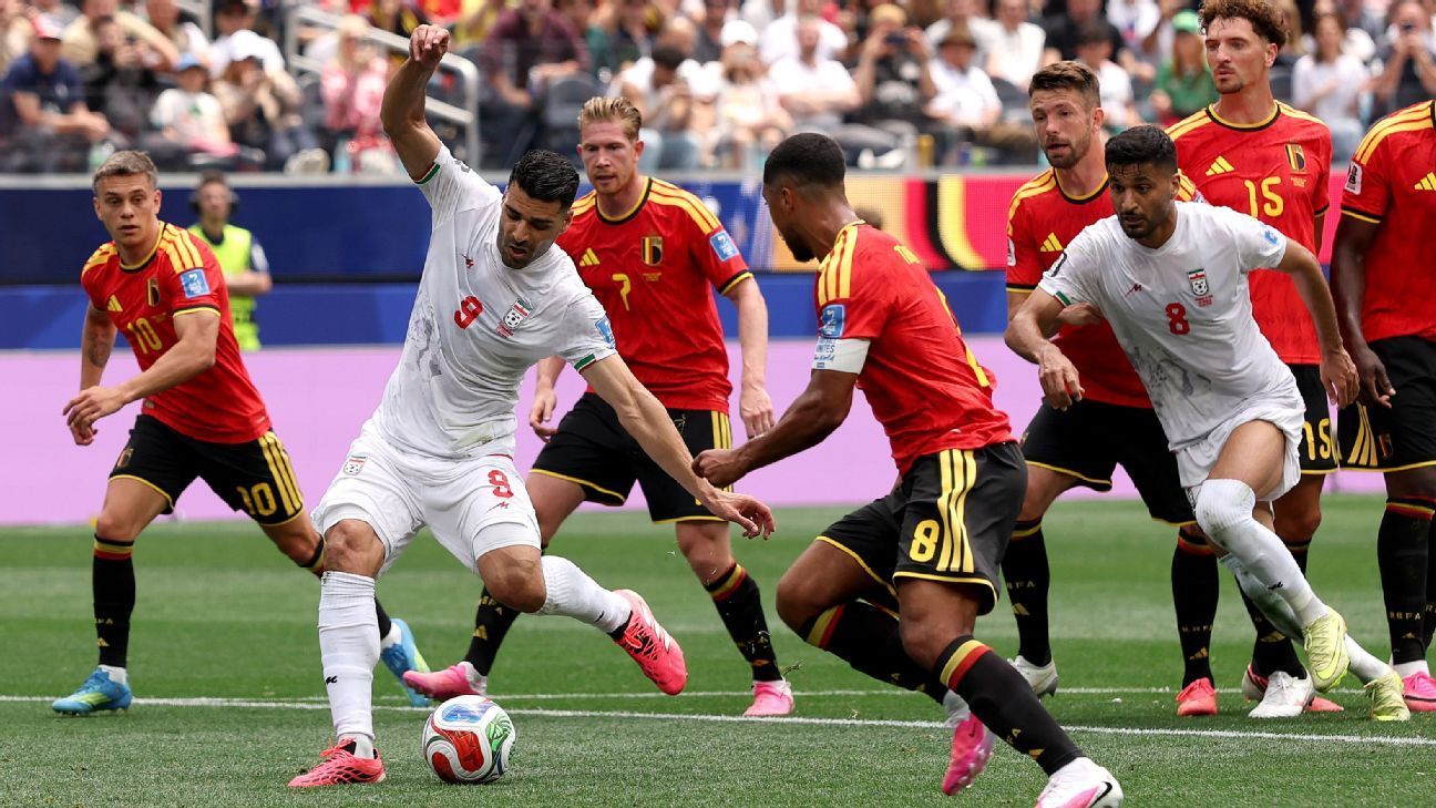 Belgium vs. Iran LIVE: World Cup 2026 updates as Iran opener ruled offside