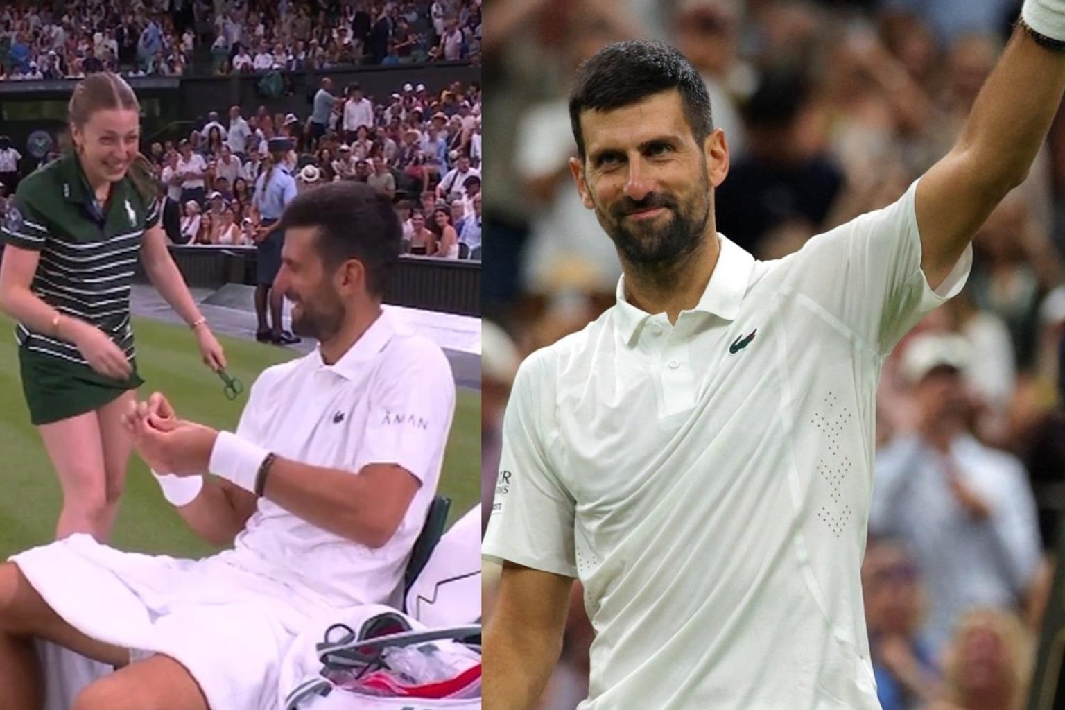 Novak Djokovic pranks ball girl, then outclasses Stefanos Tsitsipas to reach Round 3