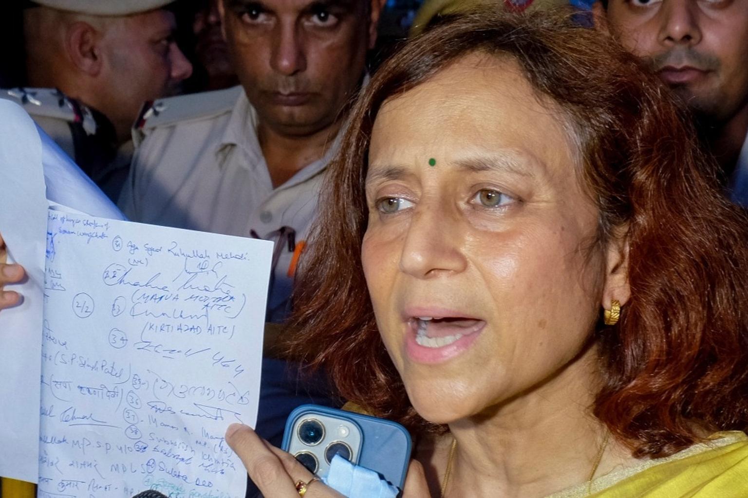 Gitanjali Angmo speaking in an interview with Rajdeep Sardesai