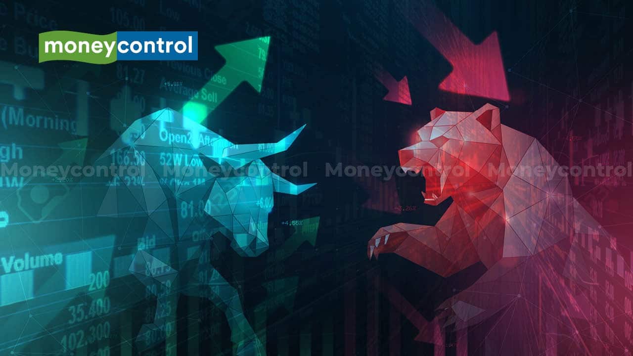 Indian stock market traders watching screens