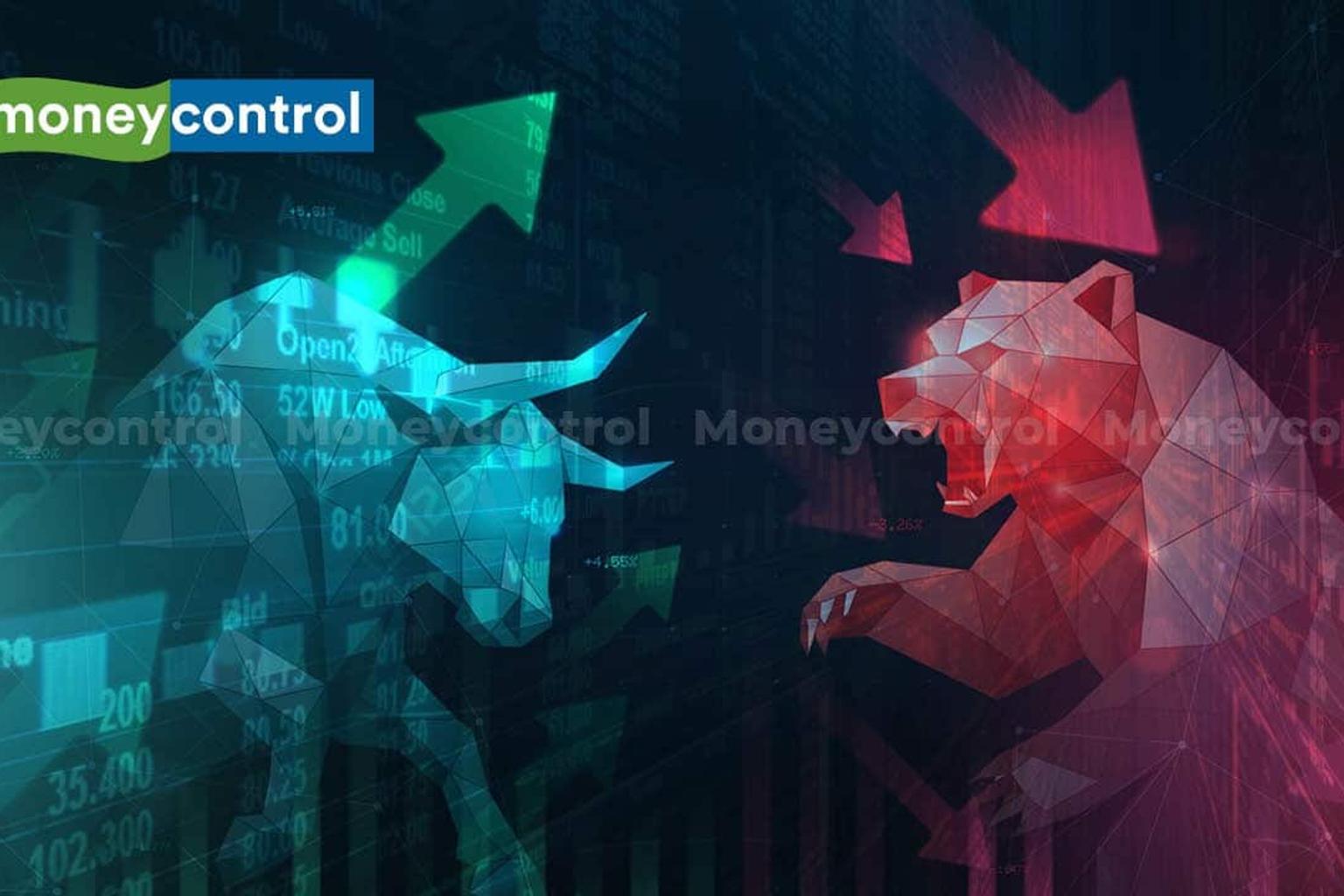 Indian stock market traders watching screens