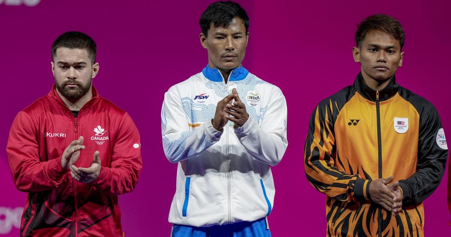Indian athletes competing in weightlifting and swimming events at Glasgow