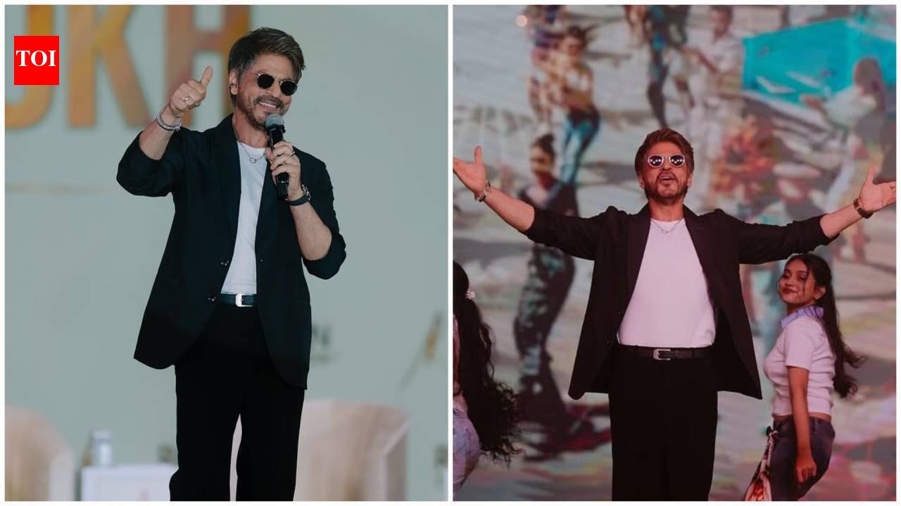 Shah Rukh Khan celebrates 34 years of Deewana in childhood city Mangalore, dances to Jhoome Jo Pathaan and greets fans in Kannada