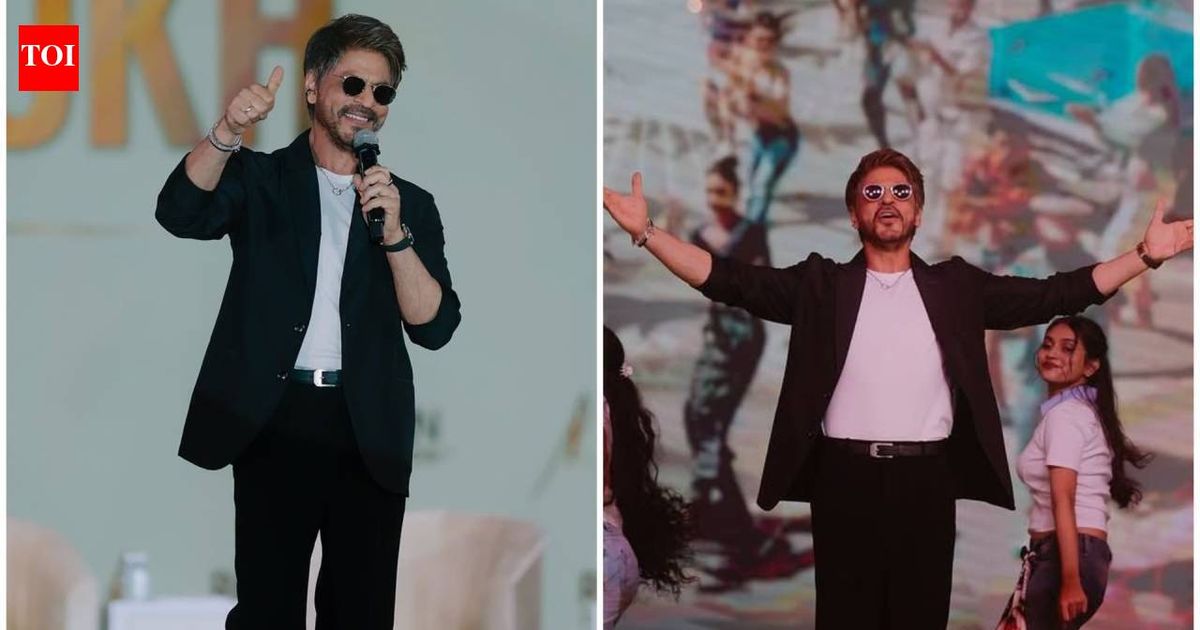 Shah Rukh Khan celebrates 34 years of Deewana in childhood city Mangalore, dances to Jhoome Jo Pathaan and greets fans in Kannada