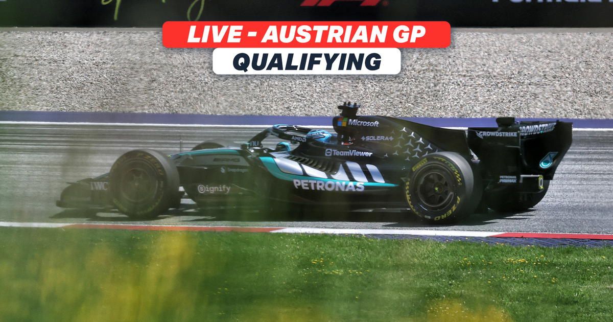LIVE: Reaction as Russell survives pole threat after Verstappen crash chaos
